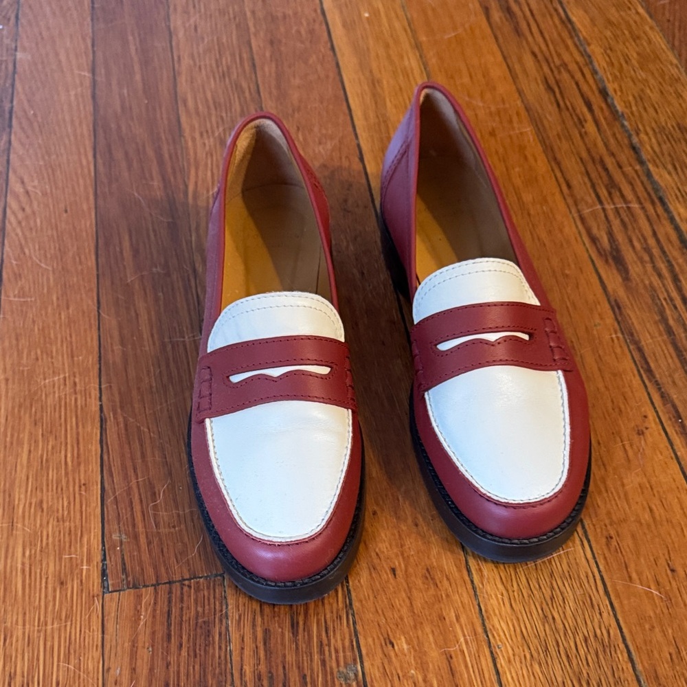 Sezane Andrea Loafers, Terracotta, Size 7 (38)